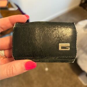 Gucci Black Leather key Holder